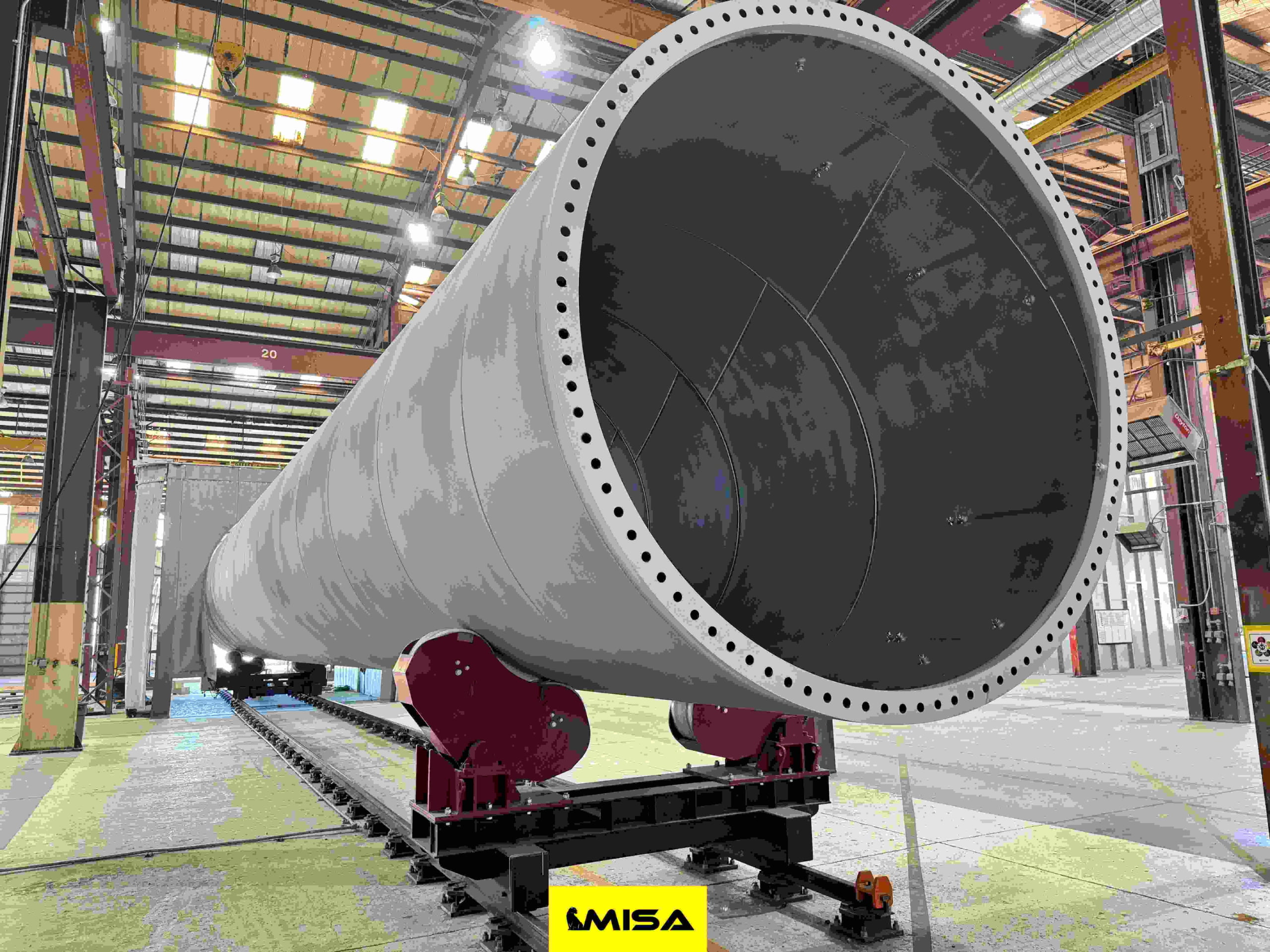 Wind tower section welding automation project